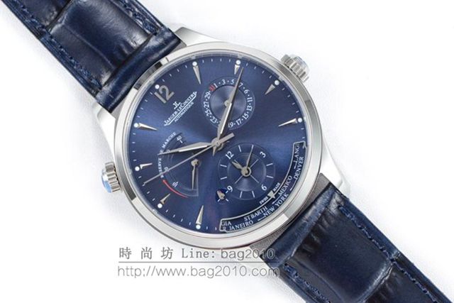 Jaeger LeCoultre手錶 V2升級版 地理學家大師系列 Q1428421 積家高端男士腕表 積家機械男表  hds1621